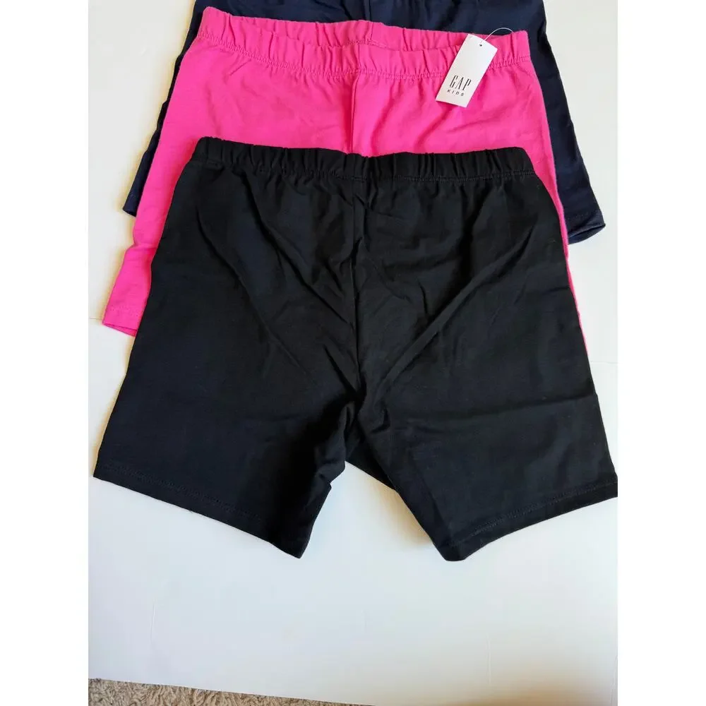 NEW Gap Kids Cartwheel Shorts Pink Navy Black Girls Large 10
